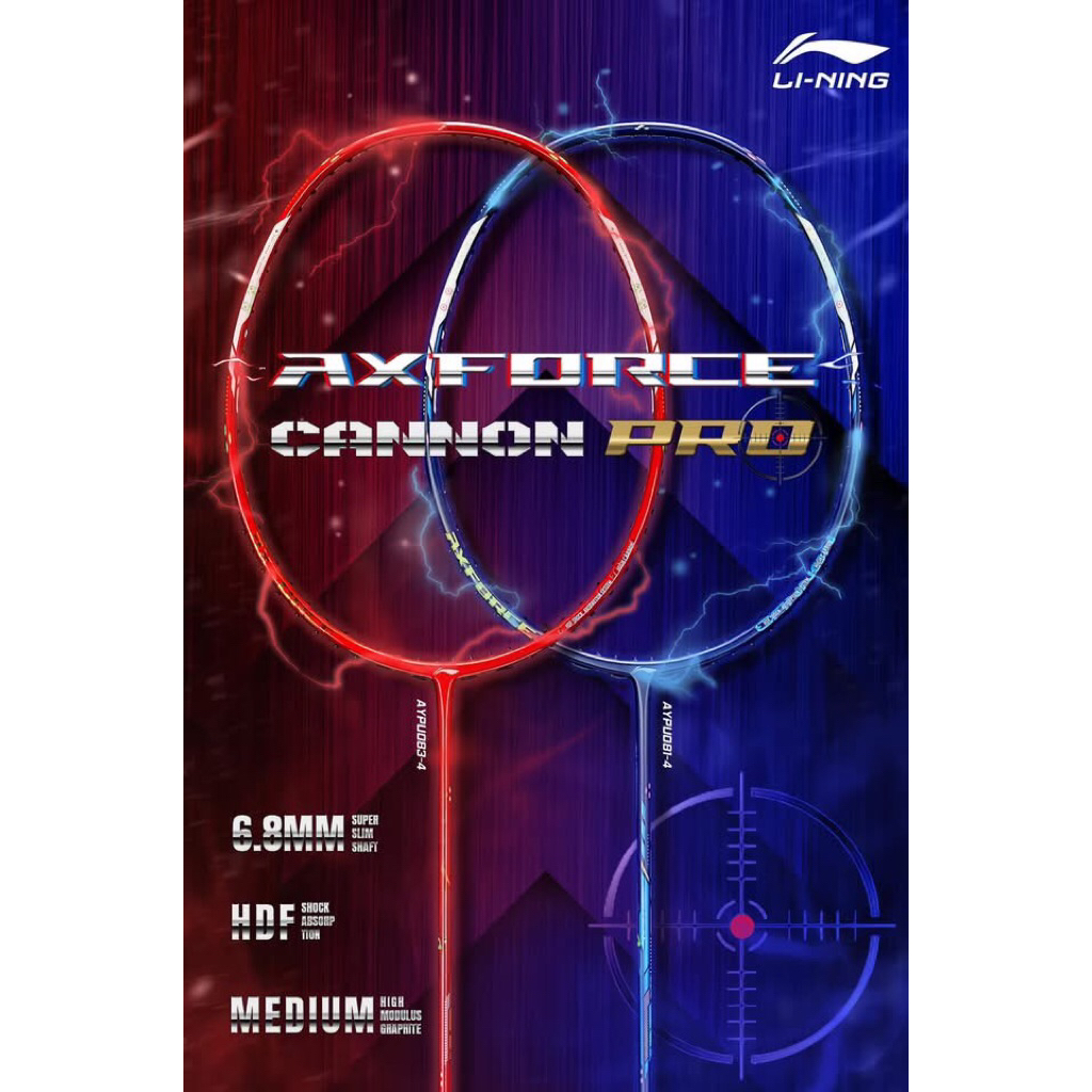 Vợt cầu lông Lining Axforce Cannon Pro Red Limited - Cannon Pro chính hãng [INBOX TƯ VẤN CĂNG CƯỚC]