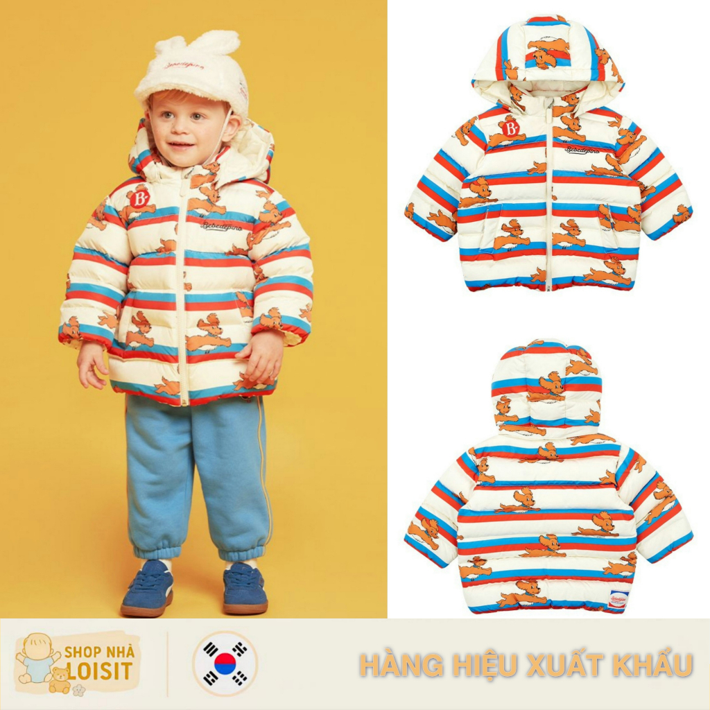 [Size 90] Áo Khoác Lông Vũ Trẻ Em Bebe De Pino Xuất Hàn Cao Cấp - Siêu Ấm, Siêu Nhẹ