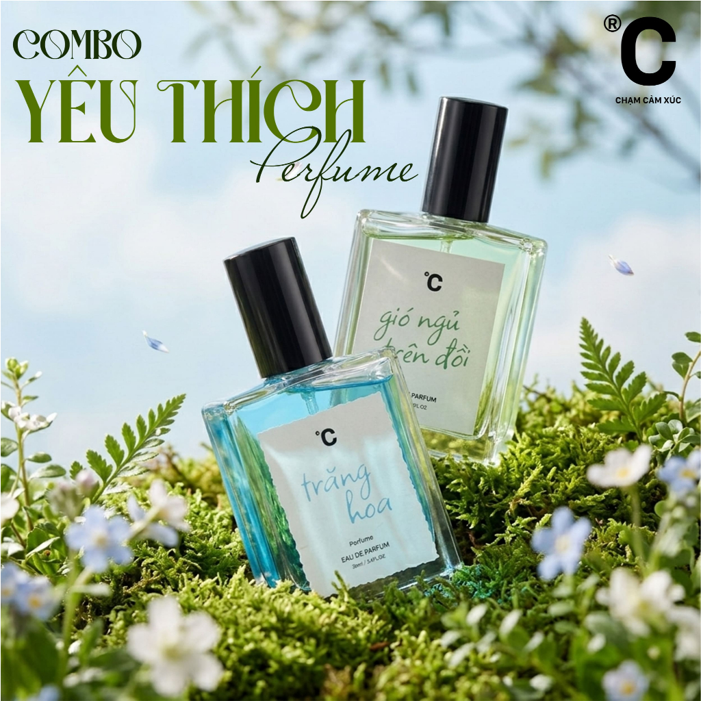 (SET YÊU THÍCH) Nước hoa Trăng Hoa + Gió Ngủ Trên Đồi 30ml hương thơm dịu nhẹ, tinh tế, cuốn hút - Best Seller CHAMVN