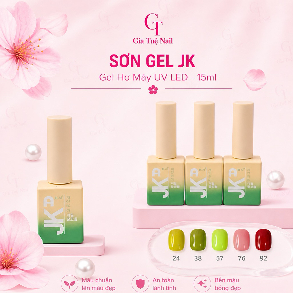 Sơn gel JK, sơn gel hơ máy 15ml