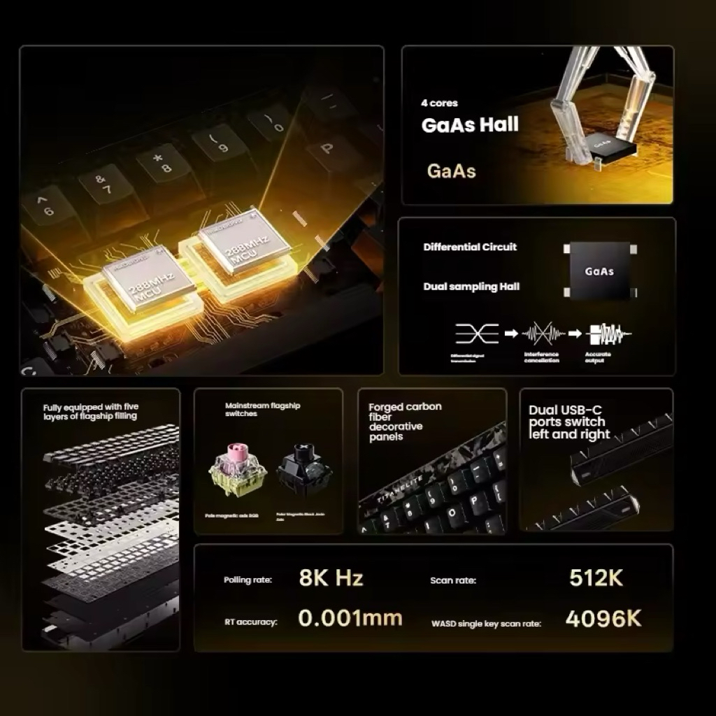 [Hoả Tốc] Bàn phím cơ gaming FGG TITAN68 Turbo | Rapid Trigger | 0.001mm RT | 8000hz | 0,08ms | LHTung Store | BigBuy360 - bigbuy360.vn