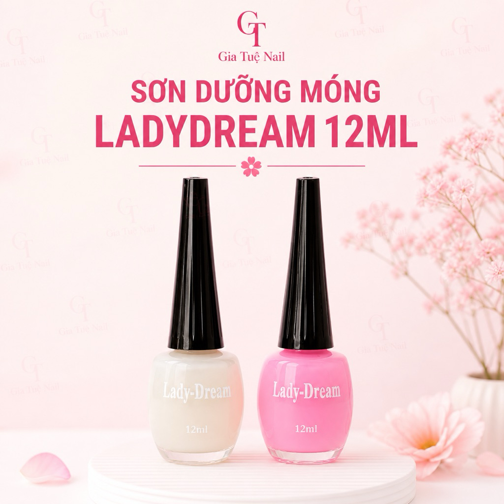 Sơn dưỡng móng Ladydream 12ml