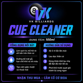 CUE CLEANER - Nước lau ngọn cơ bida