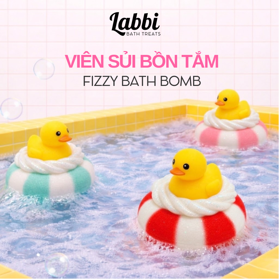 TỔNG HỢP FLOATING DUCK [Labbi] Bath bomb / Viên sủi bồn tắm