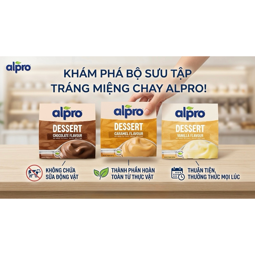 Váng sữa đậu nành ALPRO UK cho bé từ 7 tháng - hàng air Bituti Shop