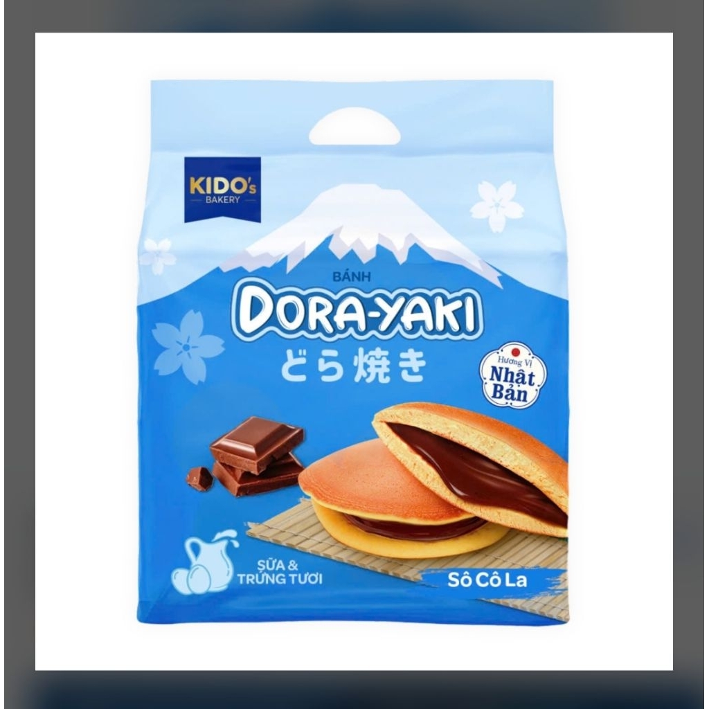 [Date Mới] Bánh Dorayaki vị socola Kido's Bakery túi 150g (Bkm.Km)