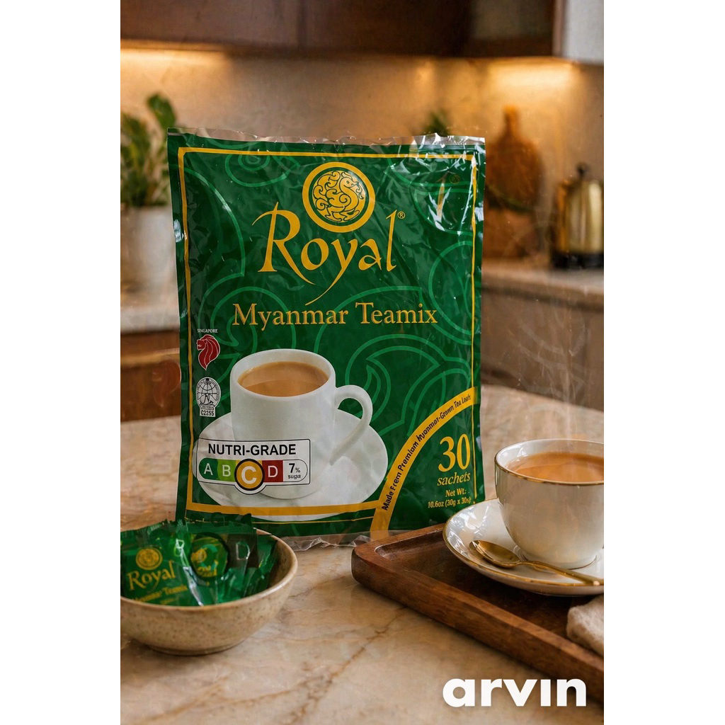 30 gói nhỏ Trà sữa pha sẵn Royal Myanmar teamix (hàng chuẩn) date 2027