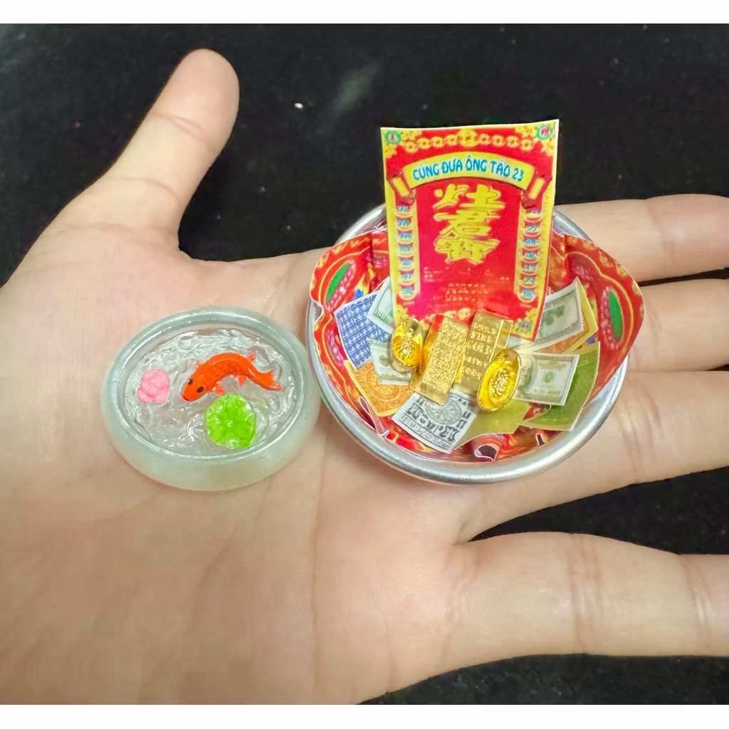 thau đốt vàng mã bàn thờ mini