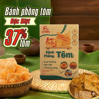 Bánh Phồng Tôm Cà Mau Đặc Biệt 37% Tôm 500G – Giòn Xốp, Đậm Vị Tôm Tự Nhiên, Đặc Sản Miền Tây