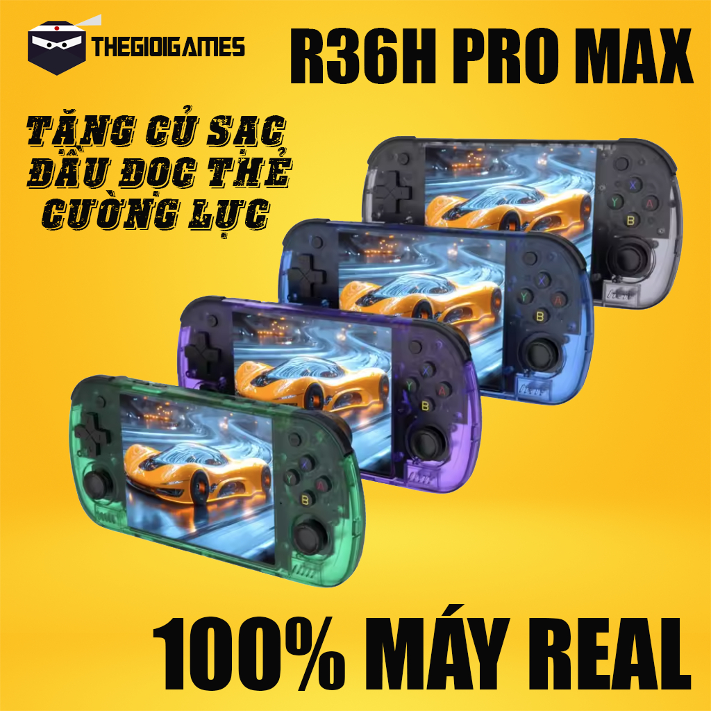 [Bảo Hành 12T] Máy Game R36H Pro Max Real Chính Hãng - ArkOS Tiếng Việt - Hơn 20.000+ Games