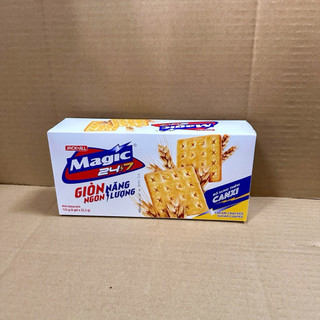 Bánh Quy Cream Cracker phủ đường Magic Hộp 135g (6 gói x 22,5g)