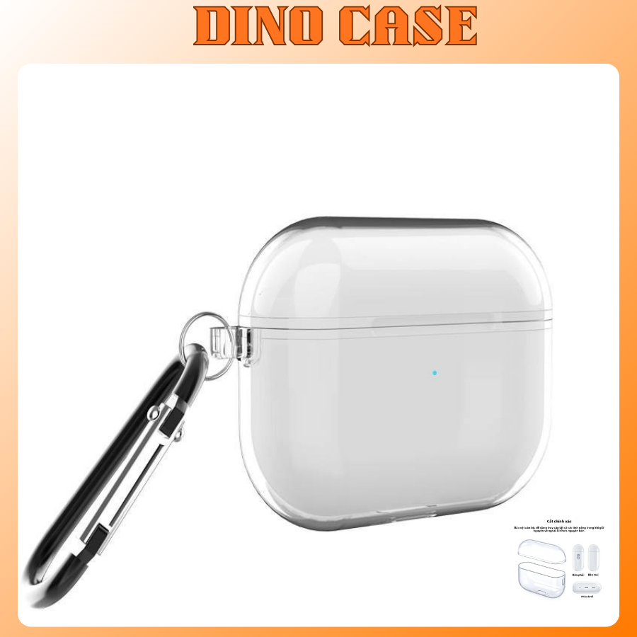 Case Vỏ Bảo Vệ Airpod Silicon Trong Suốt Cho Tai Nghe AP2, AP3, AP4, PRo, Pro 2 chất liệu bền bỉ