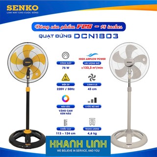 {Hoả Tốc} {Mẫu mới 2026} Quạt đứng Senko Công nghiệp DCN1803 - 75w - Bảo hành 24 tháng