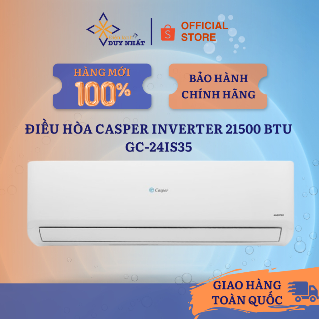 Điều hòa Casper Inverter 21500 BTU GC-24IS35