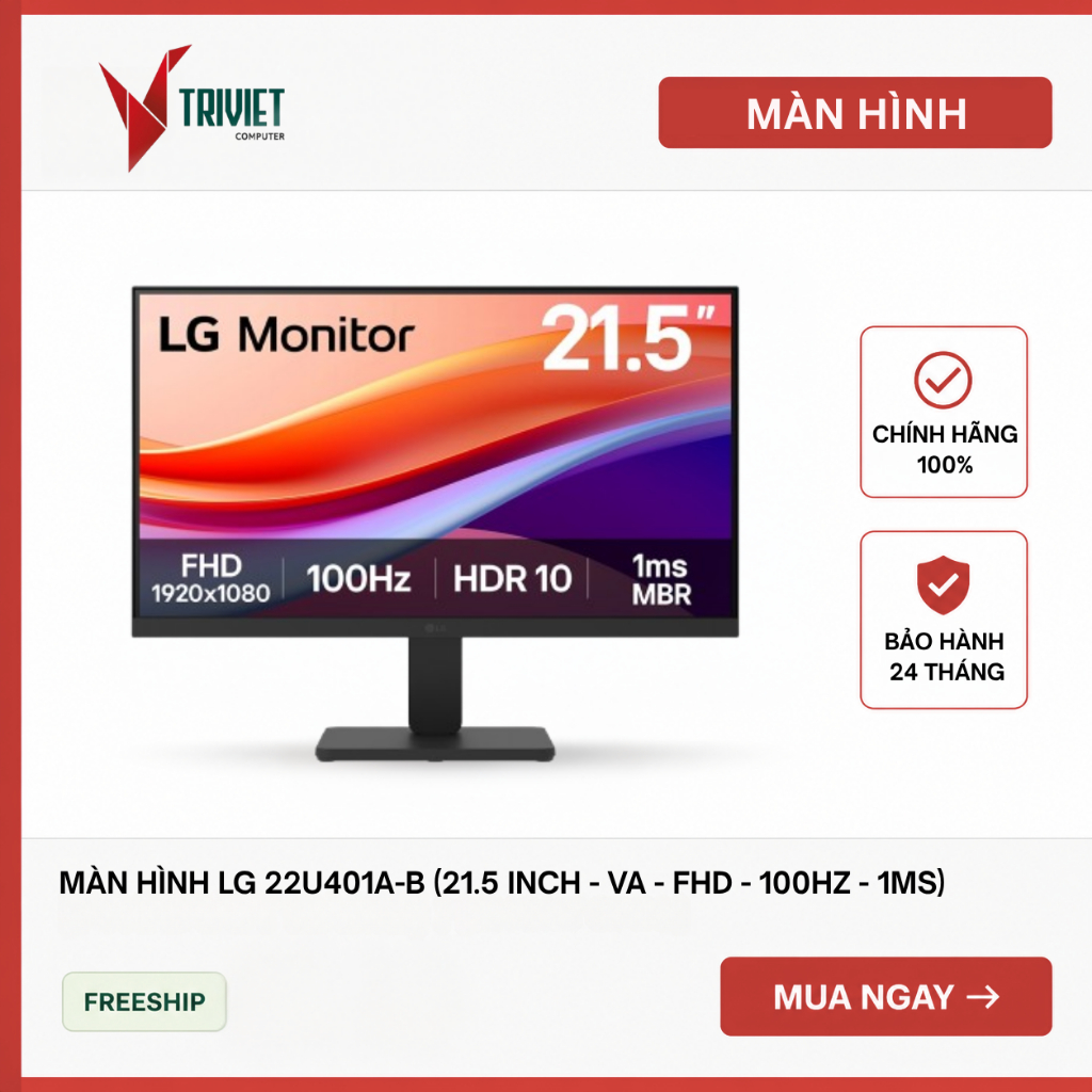 Màn Hình LG 22U401A-B (21.5 inch - VA - FHD - 100Hz - 1ms)
