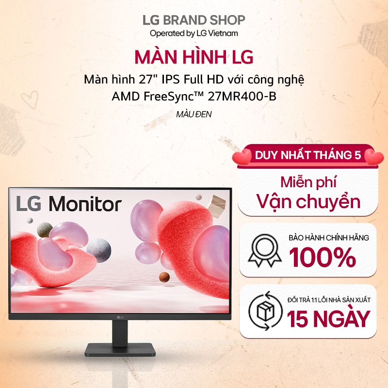 27MR400-B - Màn hình 27" IPS Full HD với công nghệ AMD FreeSync™ 27MR400-B