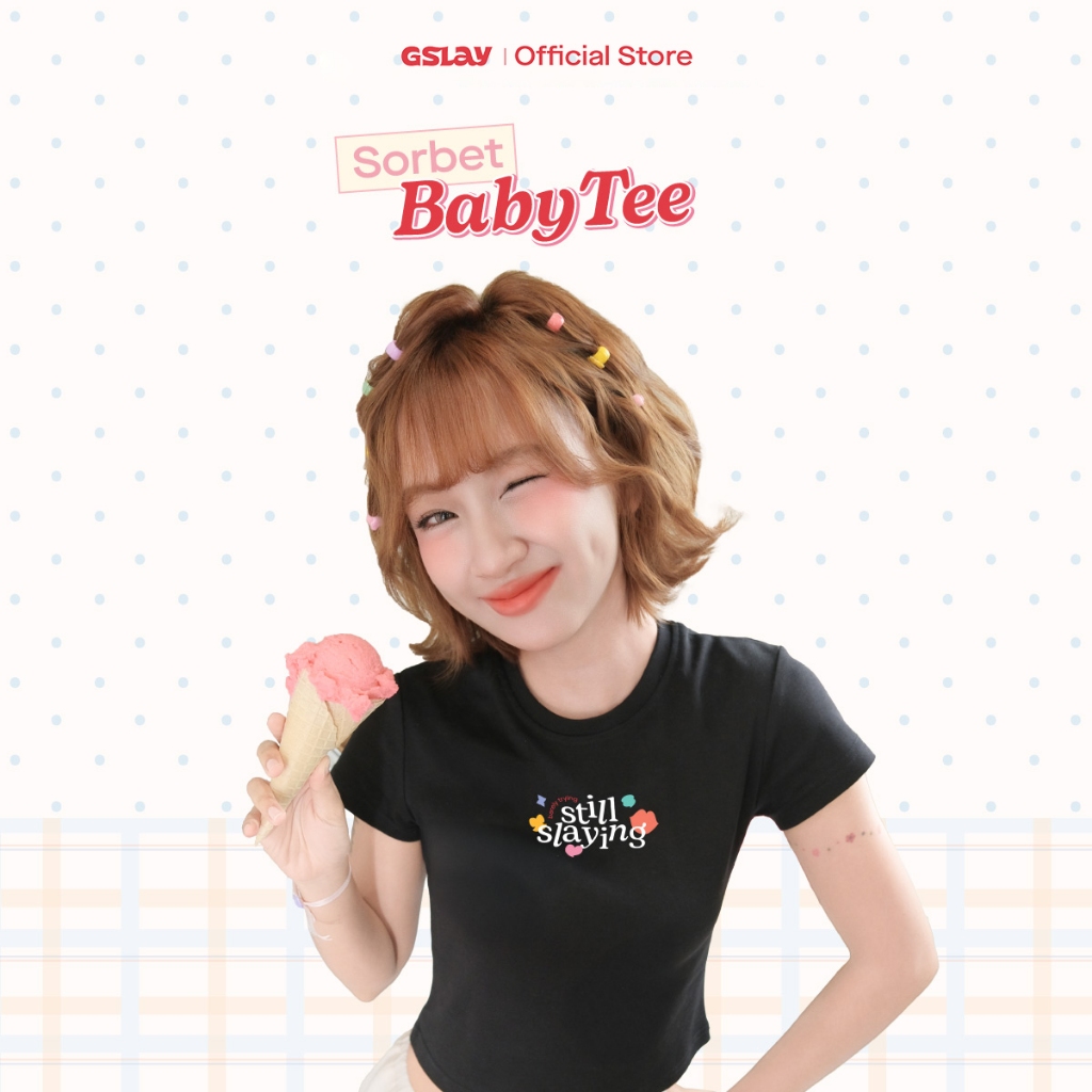 Áo thun ôm body GSLAY SORBET Baby Tee chất thun co giãn thoáng mát
