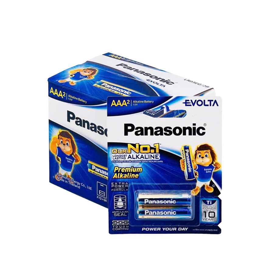 Hộp 12 Đôi Pin AAA Panasonic Evolta Cao Cấp Siêu Năng Lượng