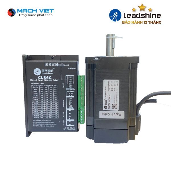 Bộ động cơ Hybrid Servo Leadshine 8Nm 86CME85-1000 và driver CL86C chất lượng cao bảo hành 1 năm