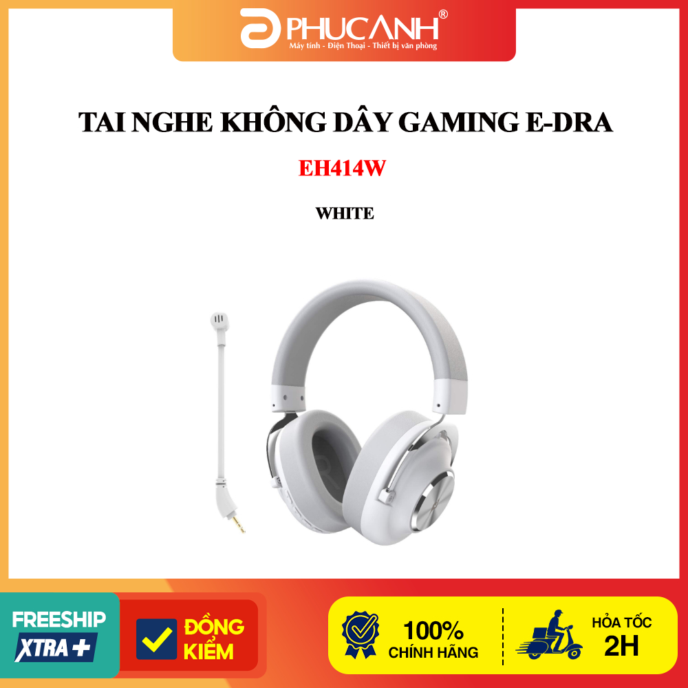 Tai nghe không dây Gaming E-Dra EH414W White