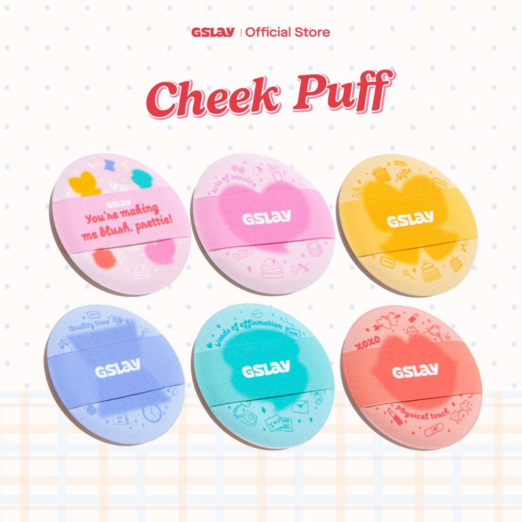 Mút Trang Điểm Mini Đánh Má Hồng Tiện Lợi - GSLAY Cheeky Puff (Ngẫu nhiên)