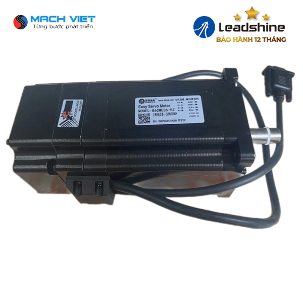 Bộ động cơ Hybrid Servo 2 phase CÓ PHANH Leadshine 8,5Nm 86CME85-BZ và Driver H2-758