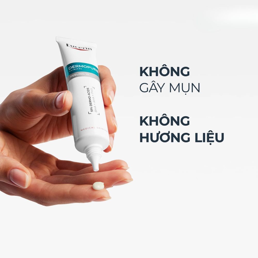 Ảnh 8 của Tinh chất Eucerin DermoPure Clinical Peeling 10 giảm mụn, nhờn và mờ thâm 40ml.