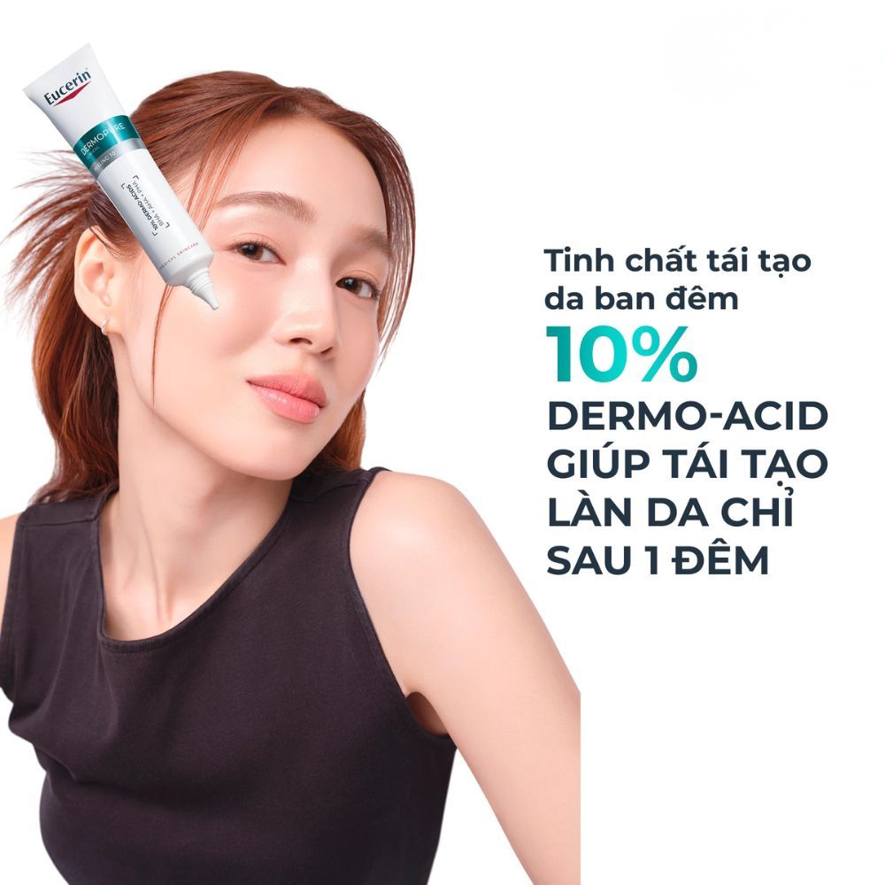 Ảnh 3 của Tinh chất Eucerin DermoPure Clinical Peeling 10 giảm mụn, nhờn và mờ thâm 40ml.