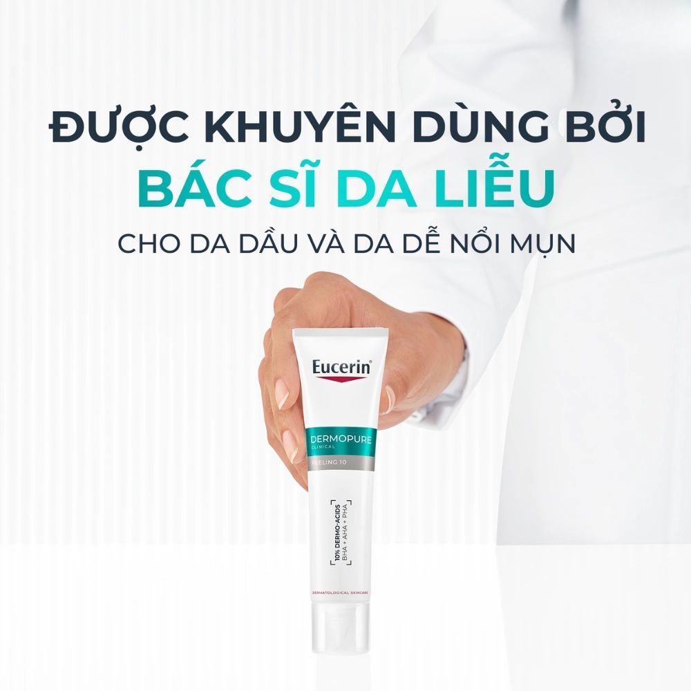 Ảnh 9 của Tinh chất Eucerin DermoPure Clinical Peeling 10 giảm mụn, nhờn và mờ thâm 40ml.