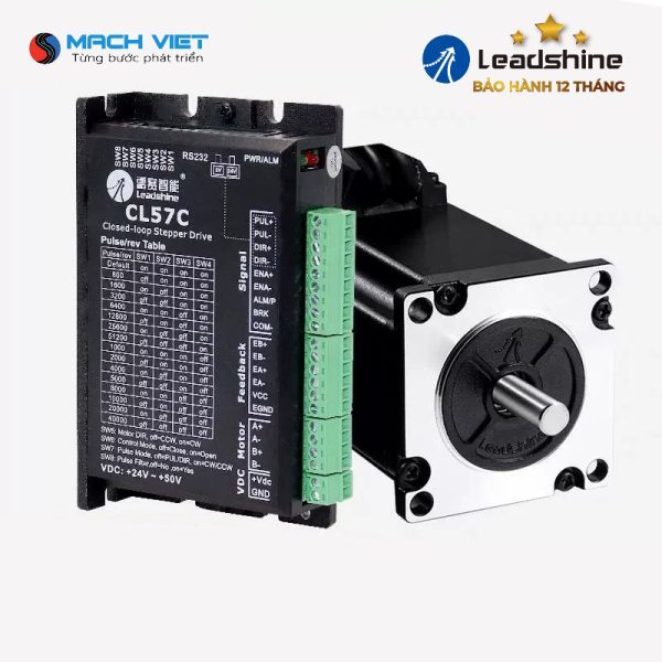Bộ động cơ 2,3Nm 57CME23 + Driver CL57C + cáp encoder 3m chính hãng Leadshine