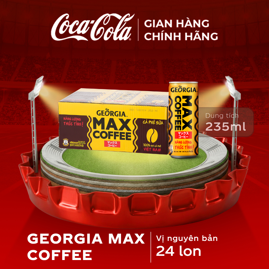 Thùng 24 Lon Cà Phê Georgia Max Coffee 180ml/Lon Sale 15.05_SP