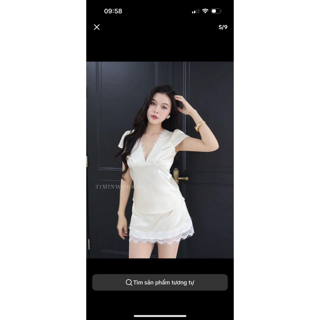 PASS ÁO CỦA TIMIN TAY NGẮN CỔ TIM