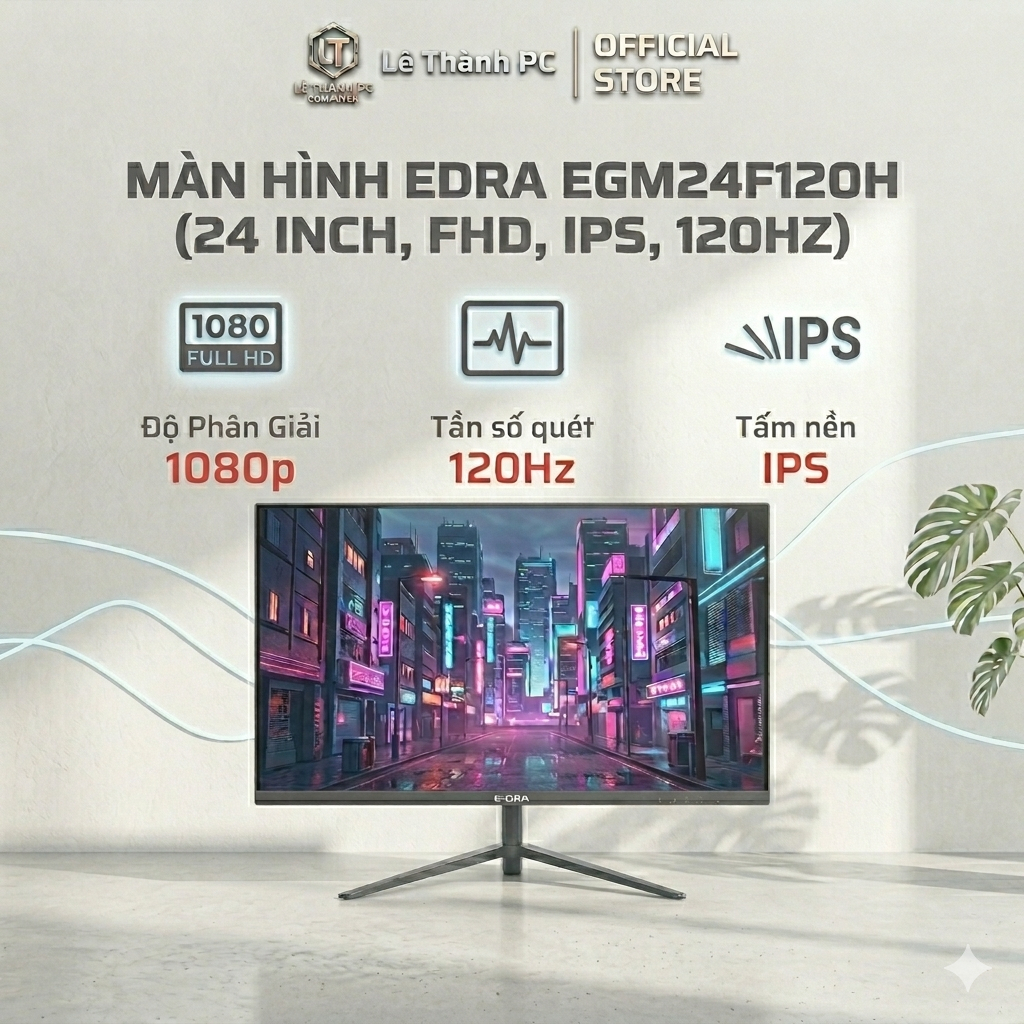 Màn hình EDRA EGM24F120H/ EGM24F120S (24inch| FHD | IPS | 120Hz | 1ms) - NEW - BH 24 tháng