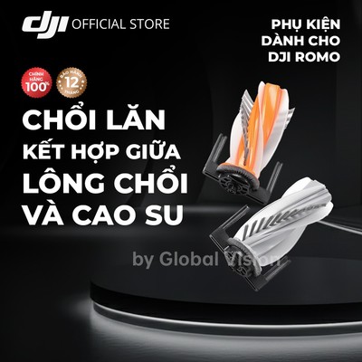 Chổi lăn kết hợp giữa lông chổi và cao su dành cho Robot hút bụi lau sàn DJI ROMO Series