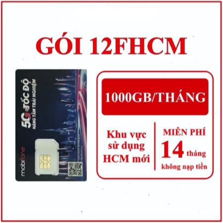 SIM 4G MOBIFONE GÓI 12FHCM - 12MDT150 500GB - 1000GB/THÁNG ESIM SIM TRỌN GÓI 1 NĂM SIM DATA RẺ VÔ ĐỊ