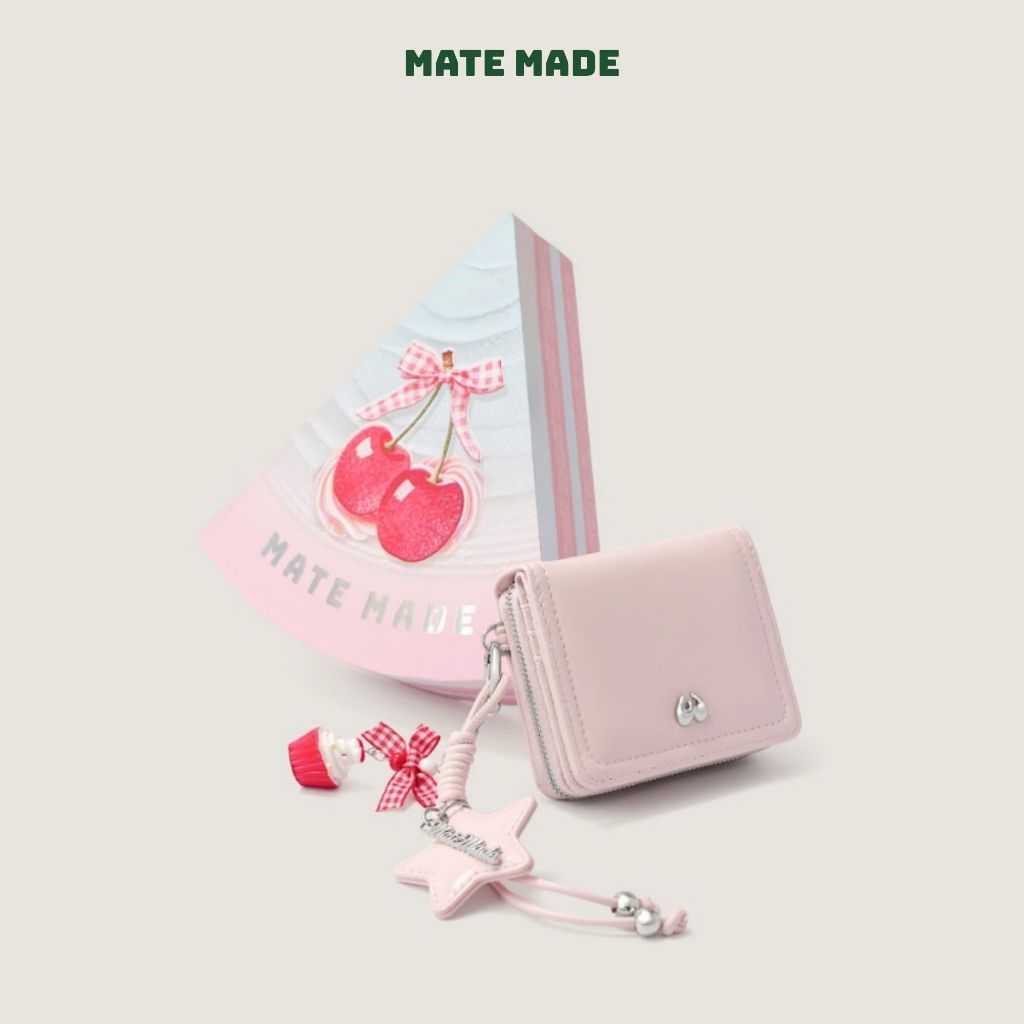 Set Combo Quà Tặng Sinh Nhật MATE MADE Ví Kèm Charm, Hộp Quà (Tặng Bạn Thân, Bạn Gái)