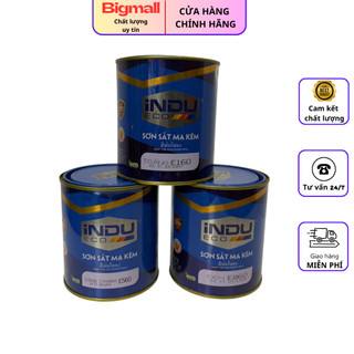 Sơn Quét Sắt Mạ Kẽm Indu 750ml - Sơn Chuyên Dụng Cho Tôn Kẽm, Ống Kẽm, Lan Can Mạ Kẽm