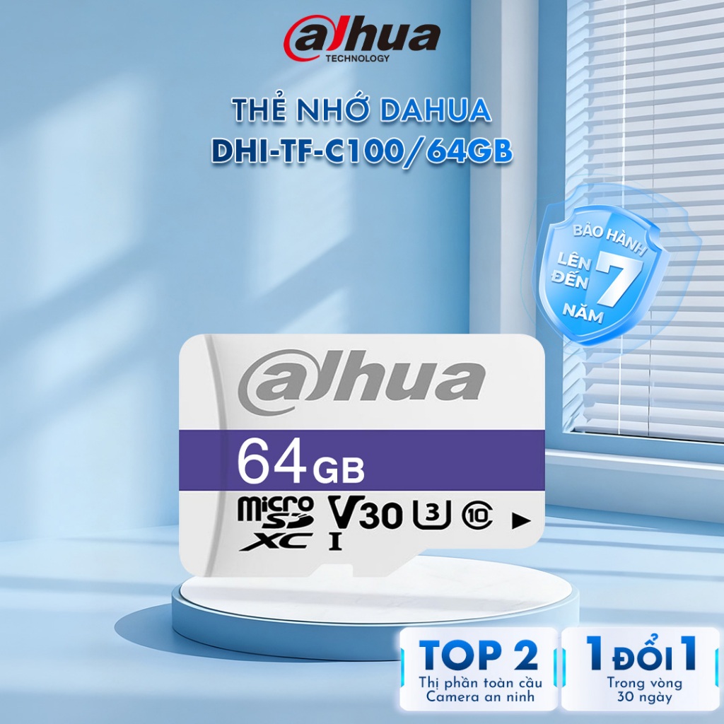 Thẻ nhớ chính hãng DAHUA SD Card 64G/128GB chuyên Camera [DHI-TF-C100/64GB/128GB]
