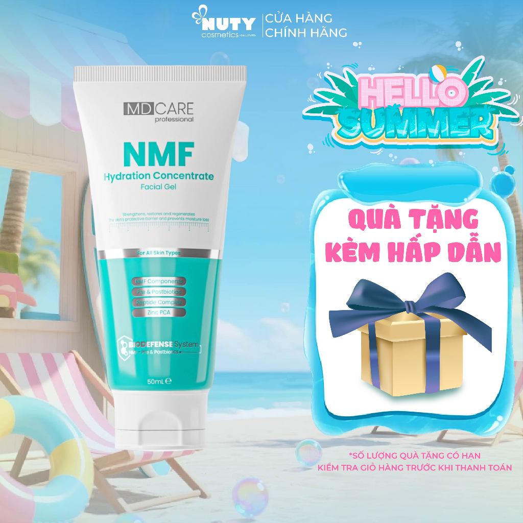 Gel Dưỡng Kiểm Soát Dầu & Phục Hồi Da MD CARE NMF Hydration Concentrate Facial Gel (50ml)
