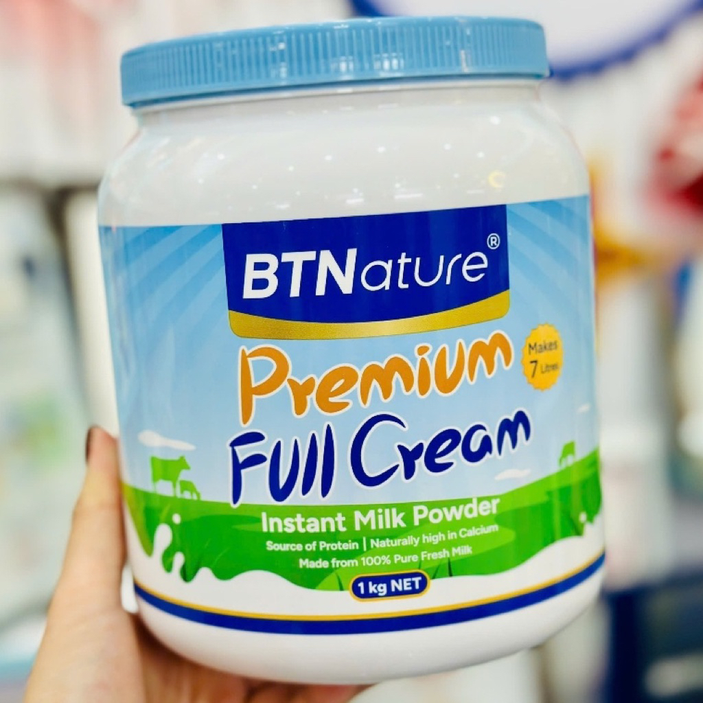 Sữa Tươi Dạng Bột Nguyên Kem BTNature Full Cream Bổ Sung Năng Lượng, Canxi & Protein 1kg