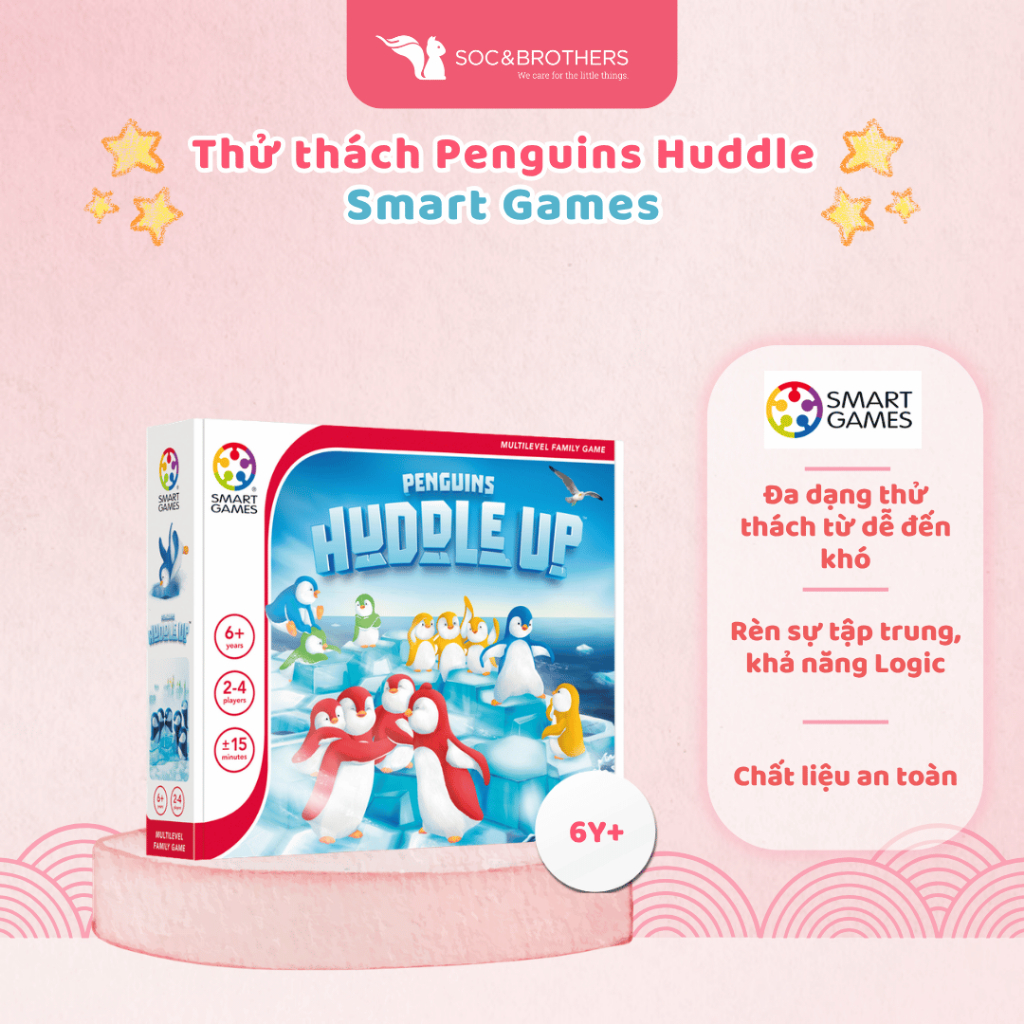 Đồ chơi trí tuệ Smartgames Thử Thách Penguins Huddle Up - socandbrothers