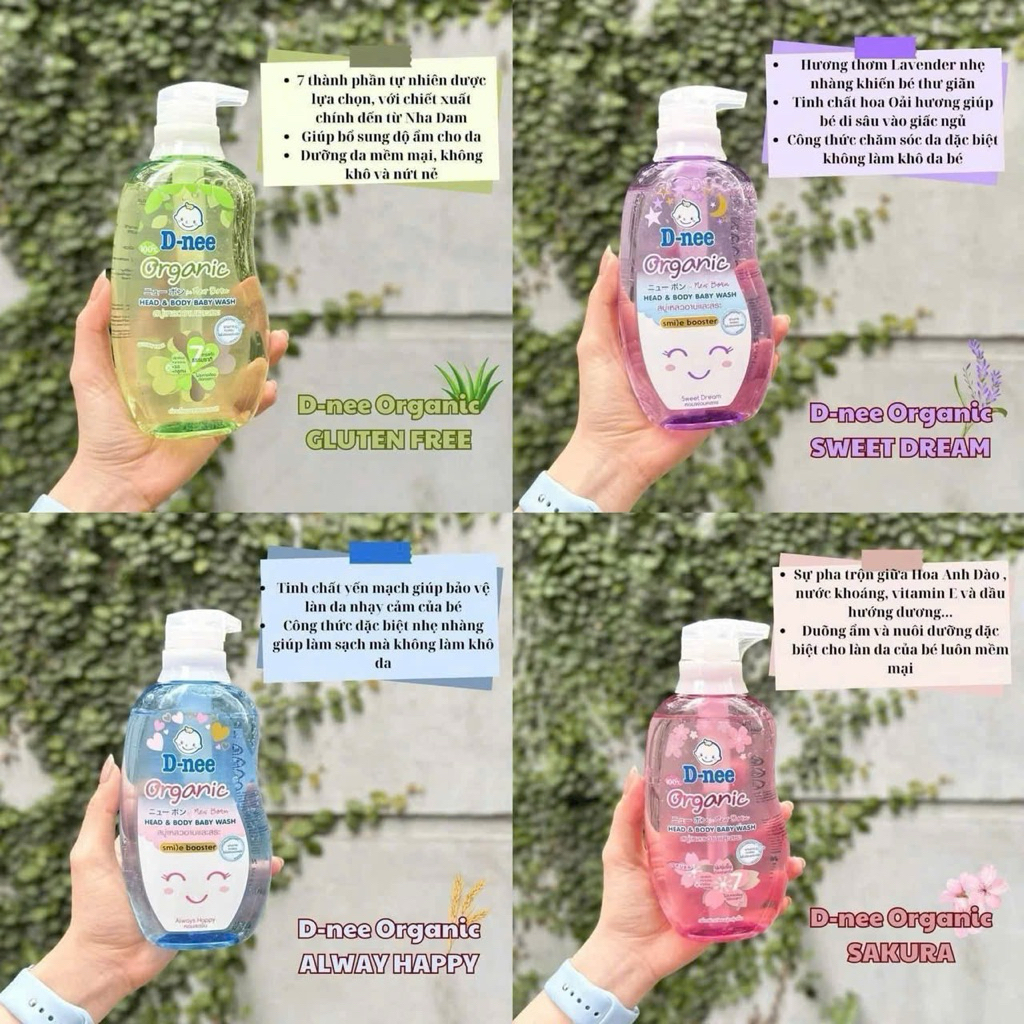 Sữa tắm gội Dnee Thailand 380ml