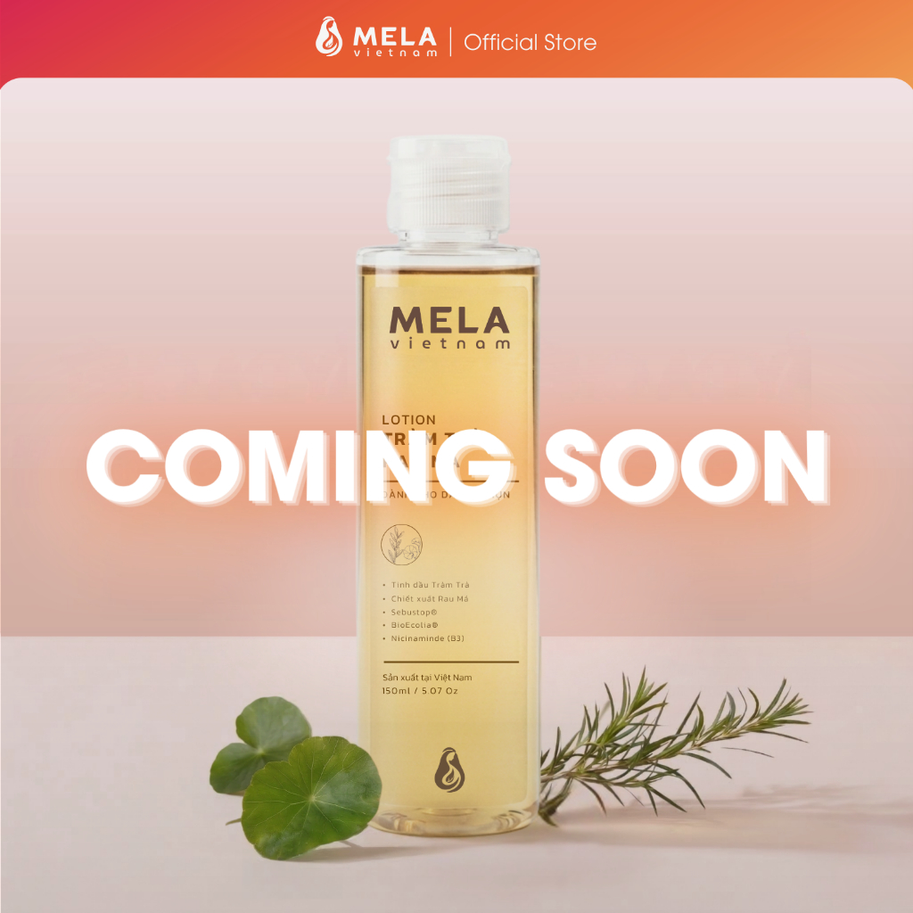[Mela] Lotion Tràm Trà Rau Má cho da dầu mụn, Tràm Trà, Rau Má & Niacinamide (B3)