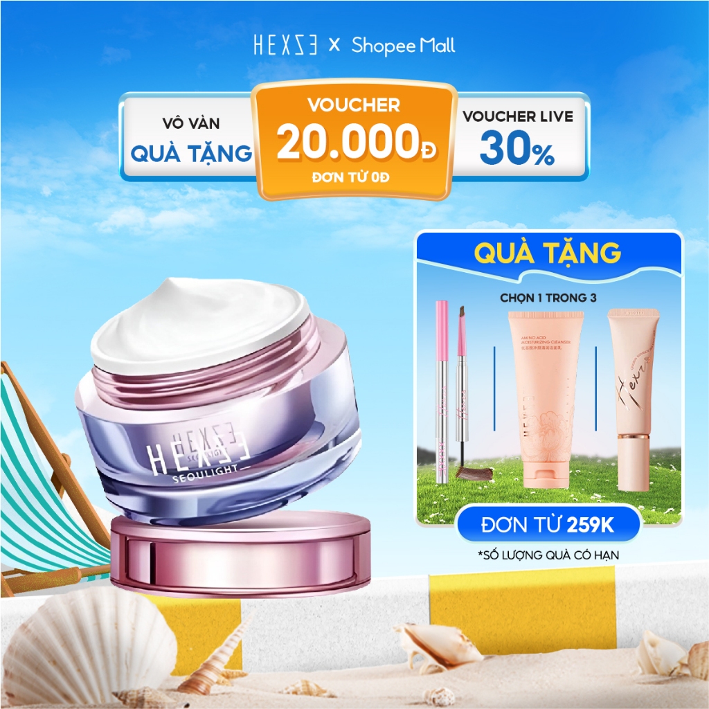 Kem lười nâng tone sáng da HEXZE 50ml, kem Lazy dưỡng cấp ẩm, sáng da nâng tone tự nhiên