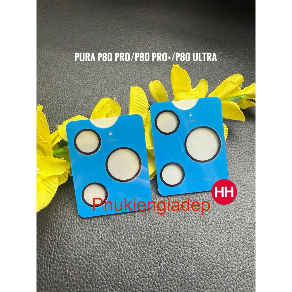 Bộ 3 dán mắt CAMERA  Huawei Pura P80 Pro, P80 Pro+, P80 Ultra bảo vệ camera, siêu đẹp