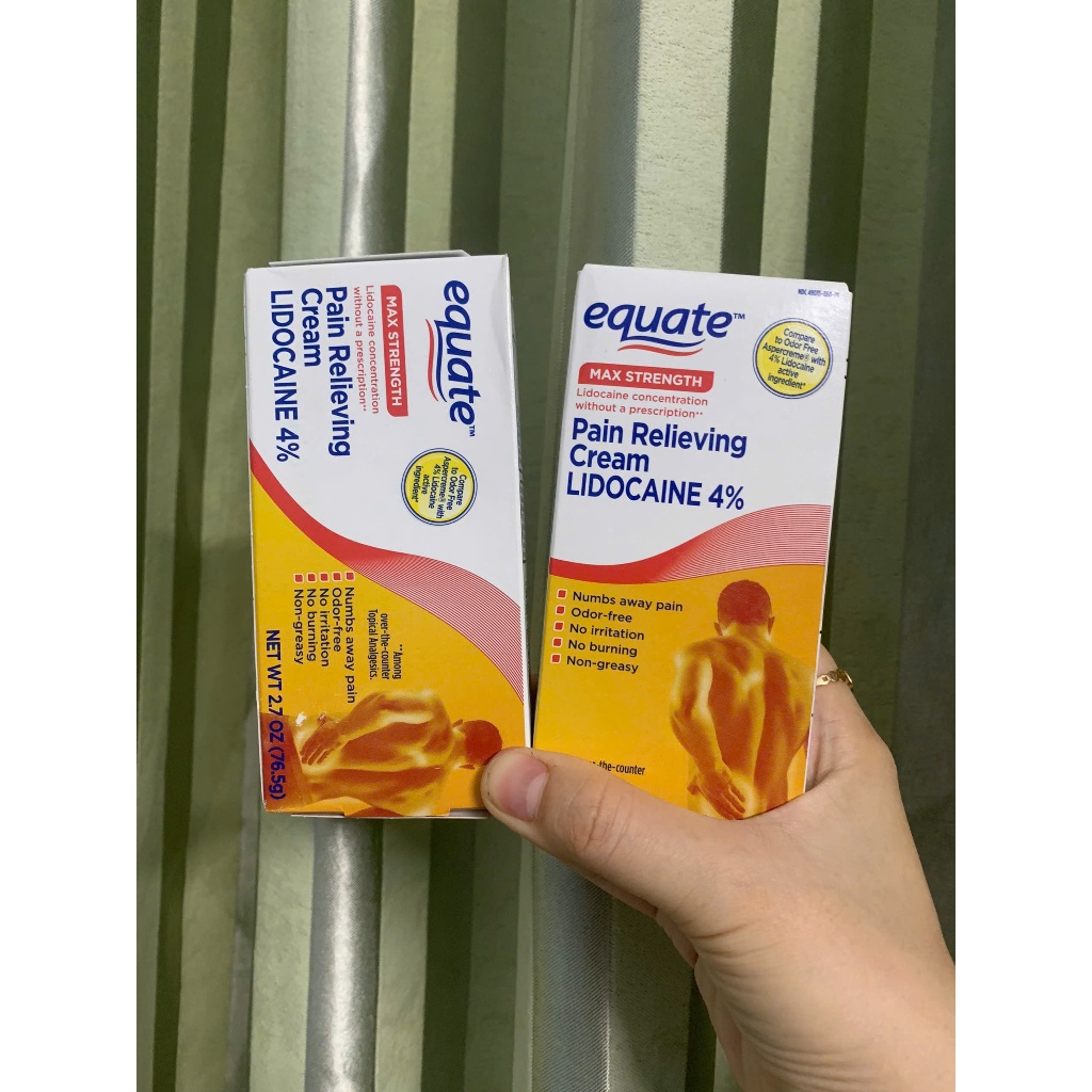 (Hàng Mỹ)Kem massage xoa bóp da Equate Max Strength Cream, 2.7 oz