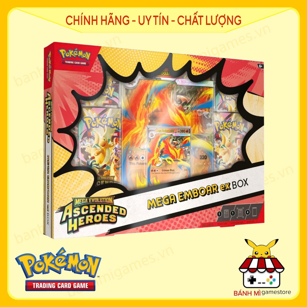 Pokémon TCG: Mega Evolution - Ascended Heroes Mega Emboar ex Box