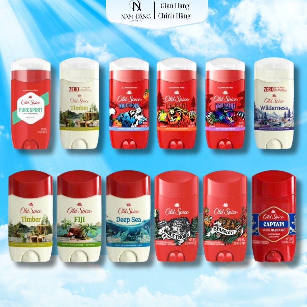Lăn Khử Mùi Old Spice 85g-73g nhiều mùi hương
