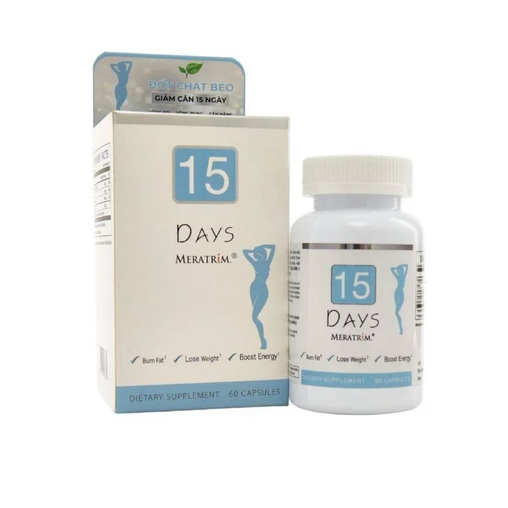 Thực phẩm bảo vệ sức khỏe 15 Days Meratrim Hộp 60 Viên Nhập khẩu Mỹ