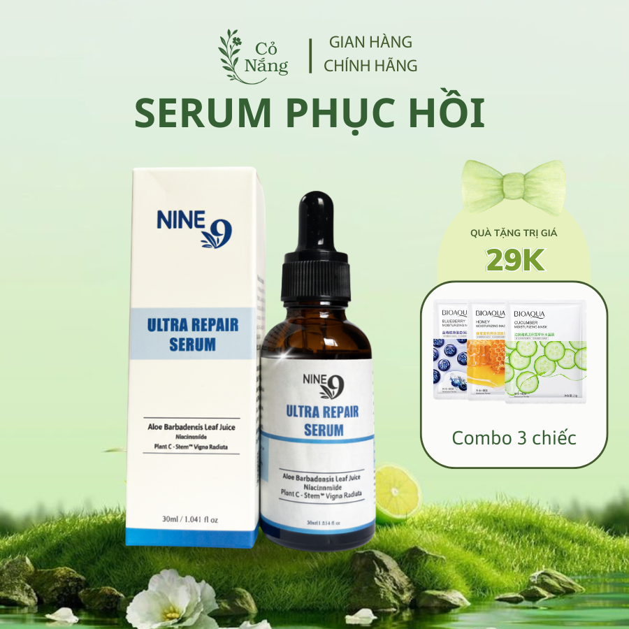 Utra Serum_Tinh Chất Dưỡng Da Giữ Ẩm Phục Hồi NINE 9 Hàn Quốc 50ml